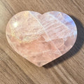 Eternal Bloom - 5.5"x4.2" Rose Quartz Heart