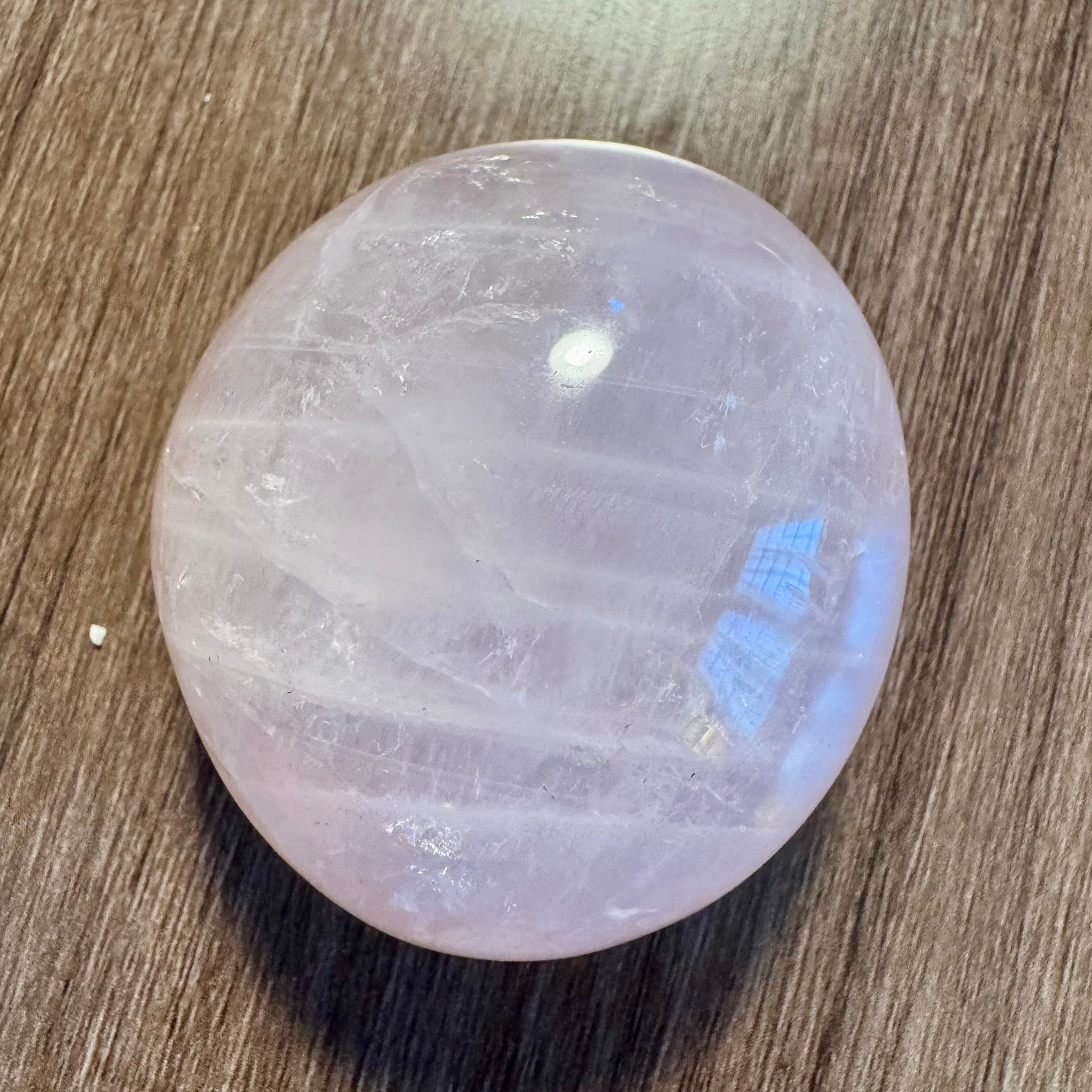 Blush Oracle - 2.2" Rose Quartz Palm Stone