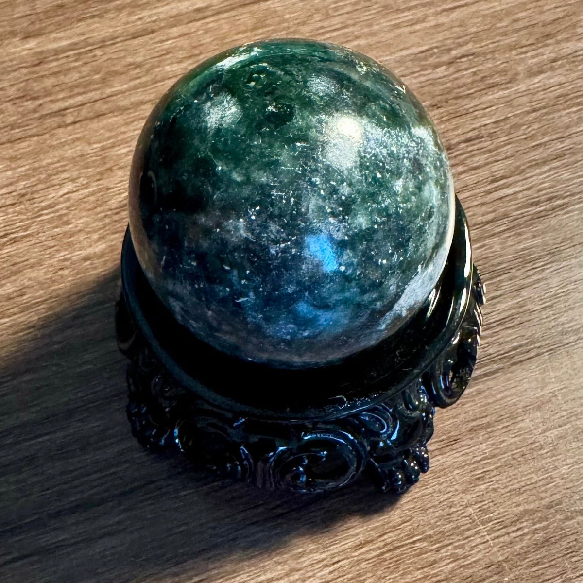 Forest Canopy - 1.2” Green Jasper Sphere