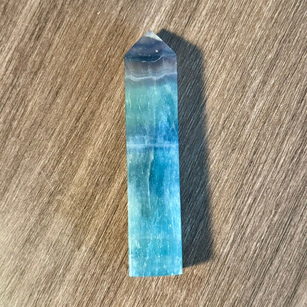 Evening Sea - 4.3" Fluorite Tower