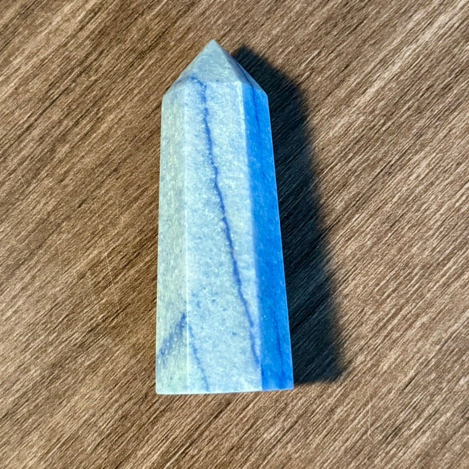 The Wandering Current - 2.8" Blue Aventurine Tower