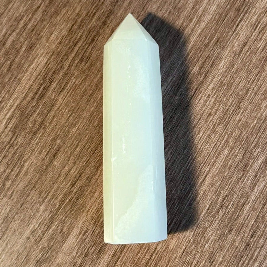 Pale Pearl - 4" Calcite Tower